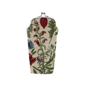 CTM Women's Garden Print Tapesty Glasses Case